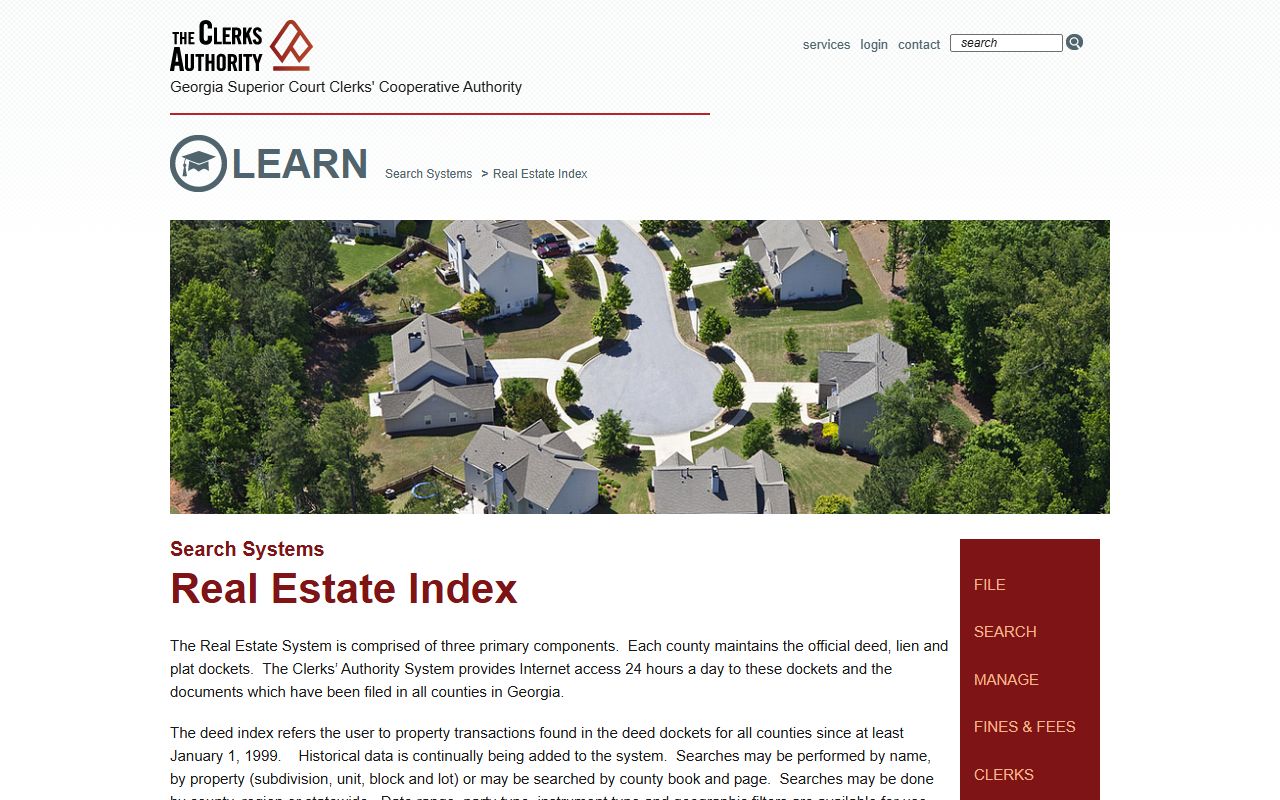 McIntosh County Clerk of Superior Court real estate index records