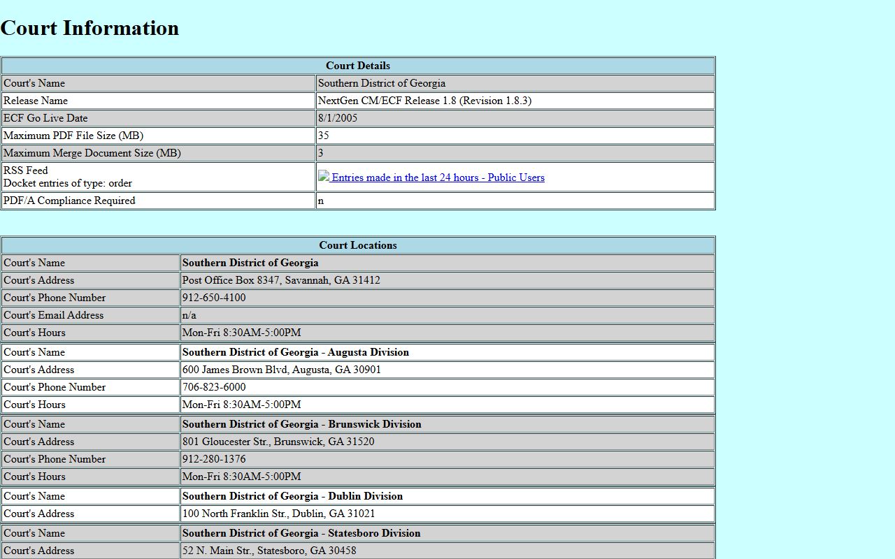 McIntosh County court dockets bankruptcy CM ECF court information